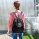 thumbnail image 4 of Bolsa Mochila Retro de cuero PU JShteea Mochila de viaje Color sólido Mochila escolar Para mujer tamaño 295*255*100 mm, 4 of 9