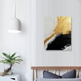 thumbnail image 3 of COMIO Black and Gold Abstract Canvas Wall Art Gold Foil Abstract Canvas Painting Black Gold Grey Abstract Wall Art for Home Decor Grey and Gold Artwork Black and White Grey Abstract Art, 3 of 4