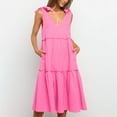 thumbnail image 1 of drppepioner Robe d'Été pour Femmes Grande Taille en Solde Robe Midi à Bretelles, 1 of 9