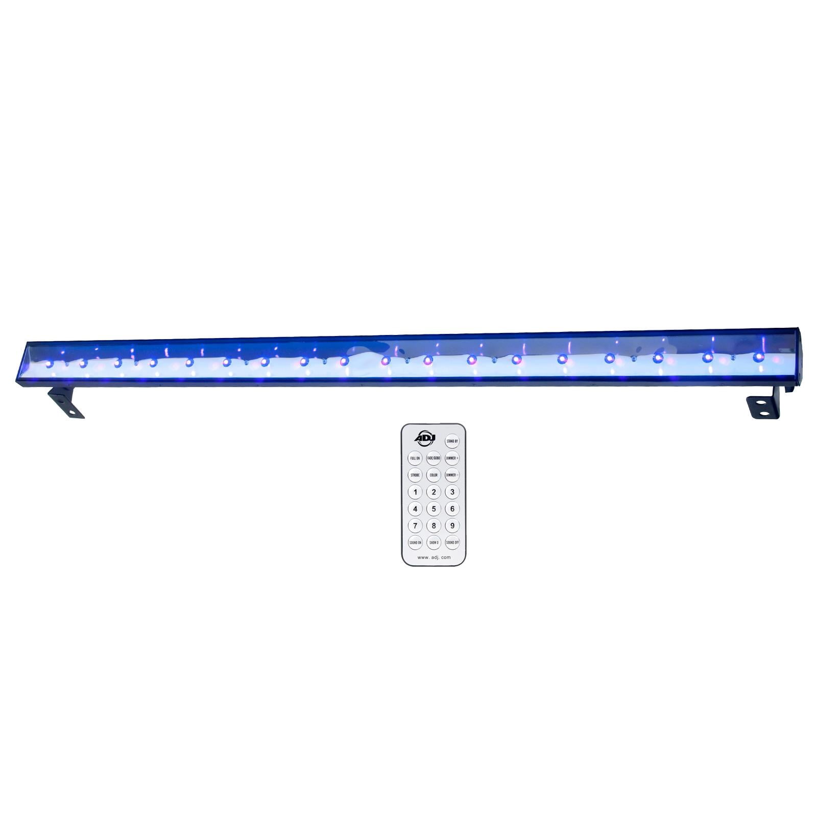 ADJ Eco UV Bar Plus IR Black Light with Chauvet DJ Hurricane 700 Fog Machine Package