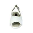 thumbnail image 2 of 24 HOUR COMFORT Connie Women Wide Width Comfort Slingback Leather Sandals WHITE 9, 2 of 6