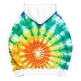 thumbnail image 4 of Women's Oversized Tie Dye Hoodies Trendy Casual Pullover Sweatshirt 2025 Fall Winter Loose Tunic Tops with Pocket, 4 of 5