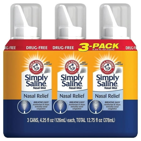 Simply Saline Nasal Mist 4.25 oz - 6 Cans