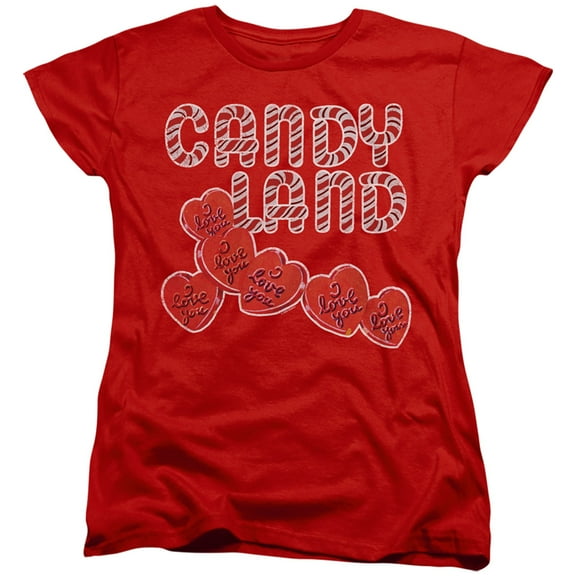 Candy Land I Love You S/S Women's T-Shirt Red