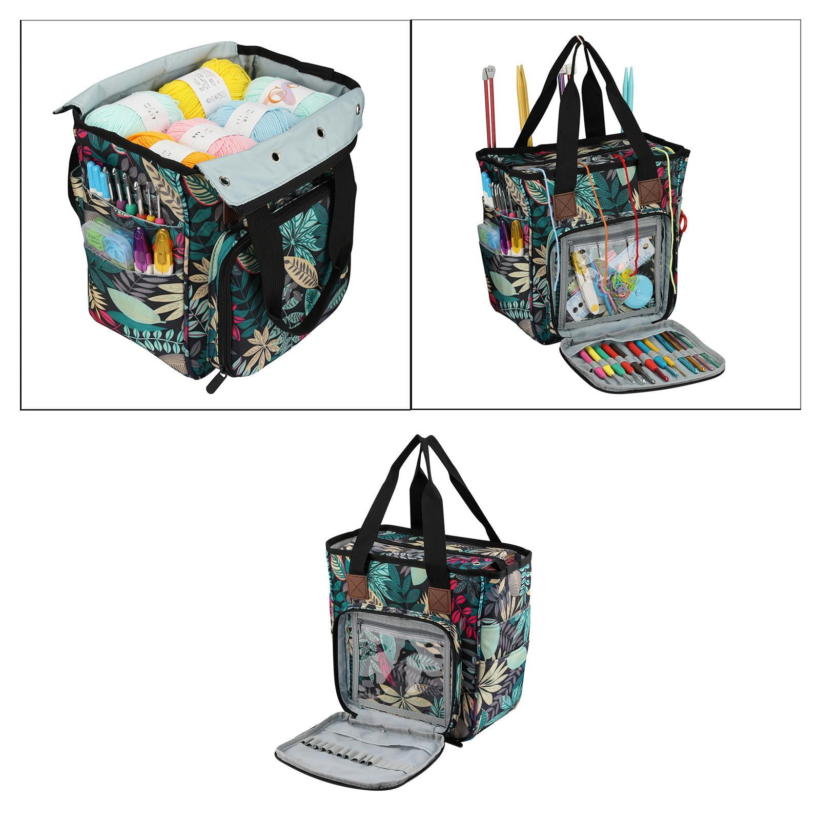 Yarn Storage Knitting Wool Bag Crochet Tote Organizer Holder Sewing Tool