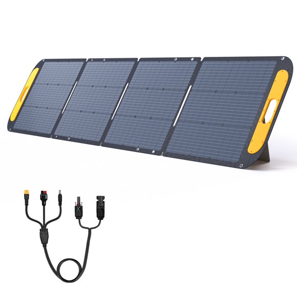 Vtoman VS220 Folding Solar Panel 220W 19V,23% Efficiency Solar Panel with MC-4 & IP67 Waterproof and Adjustable Kickstand,Solar Panel for Camping, RV, Boat, Power Station