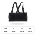 thumbnail image 5 of Back Brace with Suspenders/Shoulder Straps - Light & Breathable - Lumbar Support Belt for Lower Back Pain - Posture, Work, Gym - Black Color, 5 of 9