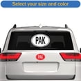 thumbnail image 2 of Pakistan Oval Sticker Decal Die Cut - Self Adhesive Vinyl - Weatherproof - Made in USA - Many Color and Sizes - country code pak, 2 of 6