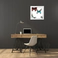 thumbnail image 3 of Project, A. 20x20 White Modern Wood Framed Museum Art Print Titled - Butterflies Dance I, 3 of 4