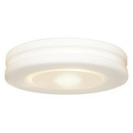 

50186-WH-OPL 10 in. Altum 1 Light White Flush Mount Ceiling Light in Incandescent with Opal Glass