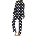 thumbnail image 5 of Censtreet Women's Pajama Sets Casual 2Pcs Sleepwear Long Sleeve Pullover Tops Long Joggers Pants with Pockets, 5 of 7