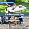 thumbnail image 5 of M optimized Fish Cleaning Table with Sink, Camping Sink Station with Faucet and Sprayer, Fish Cleaning Station Fillet Table, 5 of 8