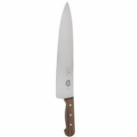 Victorinox 12" Chef Knife Rosewood Handle, Swiss Made Stainless Steel, Razor Sharp, Lightweight