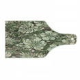 thumbnail image 1 of Camo Cutting Board, Aloha Hawaiian Tropical Jungle Forest Hibiscus Flowers Leaves Nature, Decorative Tempered Glass Cutting and Serving Board, Wine Bottle Shape, Dark Brown Pale Pink, by Ambesonne, 1 of 1