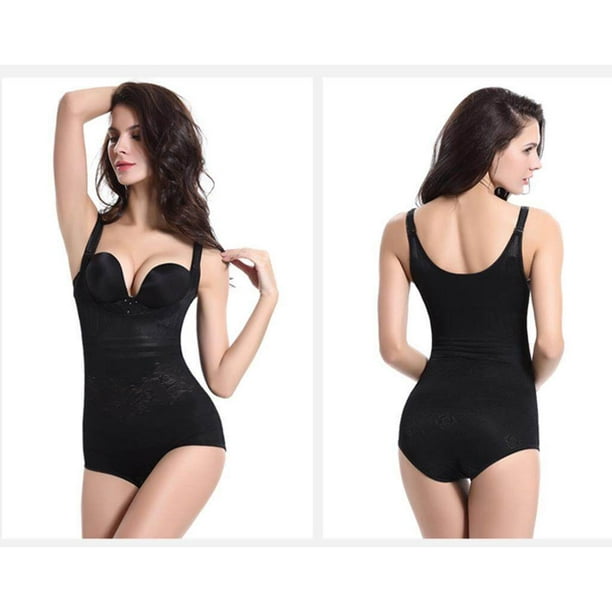 Women Bodysuit Shapewear Black L