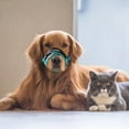 thumbnail image 4 of PBPBOX Breathable Polyester Dog Muzzle Green Adjustable Anti Biting Chewing Pet Supply, 4 of 5
