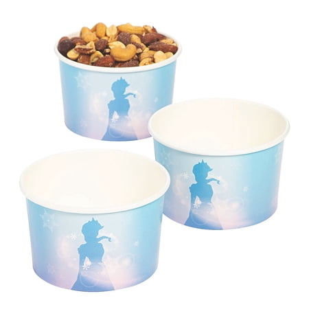 Winter Princess Snack Cups - Party Supplies - 6 Pieces