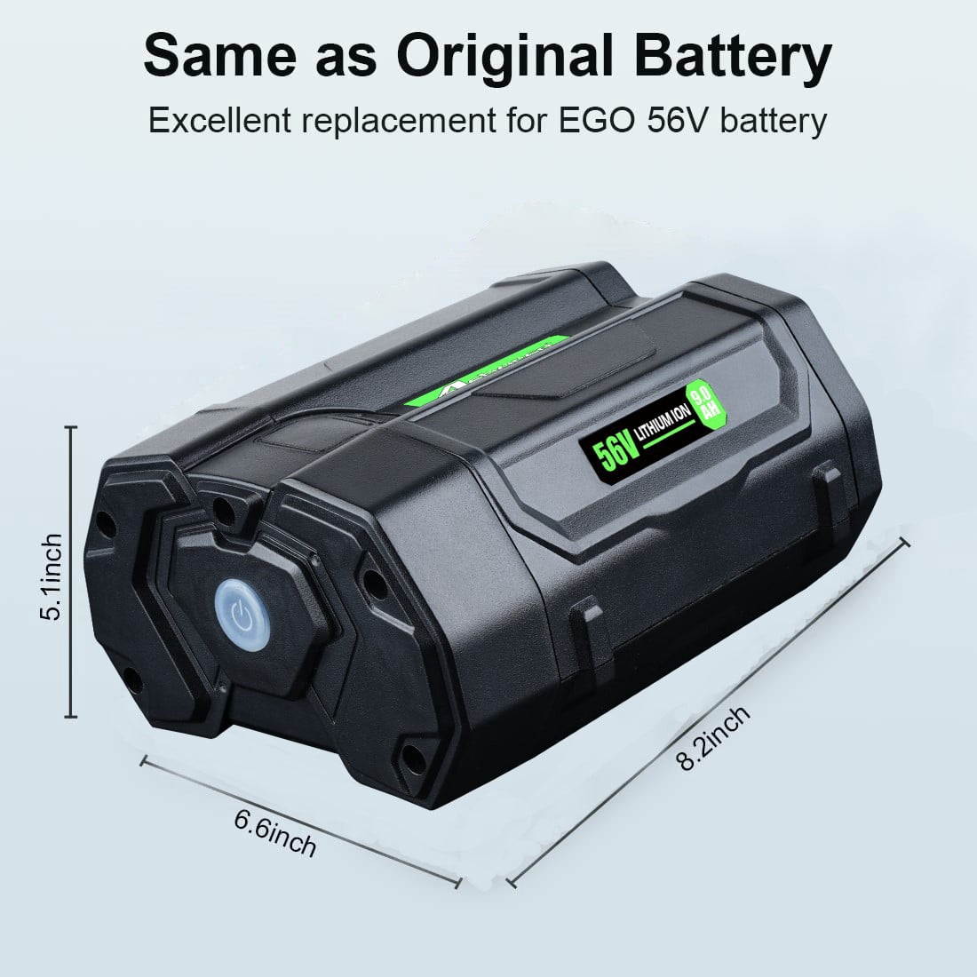 50.4V(56Vmax) 9000mAh Lithium Ion Battery Replacement for EGO BA4200 BA1400T BA4200T BA2800 Compatible with 56V Power Tools