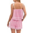 thumbnail image 3 of Spaghetti Strap Women 2 Piece Sets Tank Tops Camisole and High Waist Shorts, 3 of 6