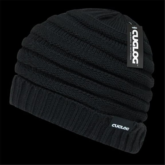 Etna Slouchy Beanies, Black