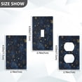 thumbnail image 2 of Light Switch Cover Switch Plate Outlet Cover Plug Cover for Electrical Toggle Switch Twinkling Stars and Constellations, 2 of 6