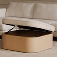 thumbnail image 6 of Moe's Home Collection Sonny Ottoman Fabric Natural, 6 of 7