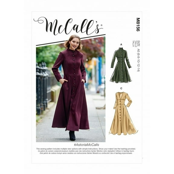 McCalls Sewing Pattern 8156 Coats