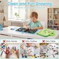 thumbnail image 5 of Washable MarkersforToddlers, 2Ml Water Based, Kids Drawing Pad, 16 Page Erasable, Road Trip Activities, Multiple Hues, 12 Markers 2 Wipe 1 Kit, 5 of 9