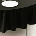 thumbnail image 6 of Balsa Circle 90 in Black Premium Scuba Polyester Round Tablecloth Party Linens Events Reception Decorations Supplies, 6 of 8