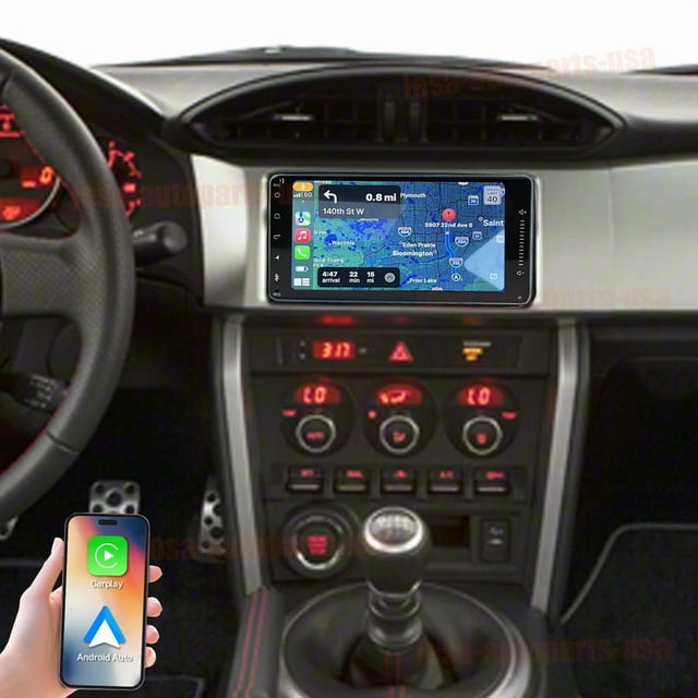 Stéréo de Voiture 4+64 Go pour Subaru BRZ 2013+, Radio Android 15 7 Pouces avec CarPlay Sans Fil & Android Auto, Inclut Caméra de Recul