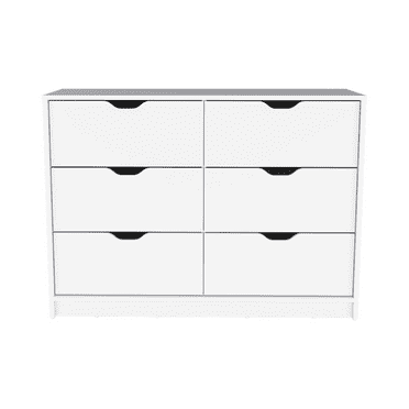 HomeRoots 42" White Four Drawer Dresser
