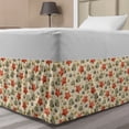 thumbnail image 1 of Shell Bed Skirt, Simplistic Ocean Sea Pebbles Seashells and Starfish Pattern in Cartoon Style Image, Elastic Bedskirt Dust Ruffle Wrap Around for Bedding Decor, 4 Sizes, Multicolor, by Ambesonne, 1 of 2