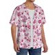 thumbnail image 2 of Balery Flower Butterfly Camisa Casual de Manga Corta con Botones para Hombre, Texturizada, Estilo Cubano, para Playa, Verano-X-Large, 2 of 5