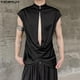 thumbnail image 4 of INCERUN Tops 2024 estilo coreano Casual para hombres con cuello alto hebilla cruzada chalecos huecos verano sólido todo fósforo sin mangas camisetas sin mangas S-5XL, 4 of 5