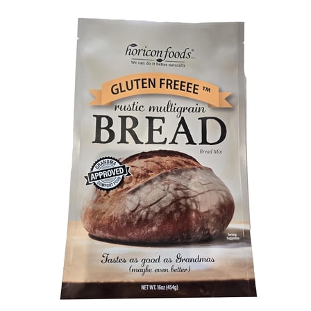Glutenfreeee Rustic Multigrain Bread Mix 16 oz - Certified Gluten Free, Vegan