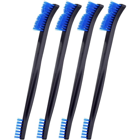 Jewelry Cleaning Brush Set Double Ended Nylon Detailing Tool for Fine Cracks and Car Crevices 4 Pcs