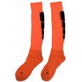 thumbnail image 2 of Lian LifeStyle Men's 1 Pair Knee High Athletic Sports Socks 0025 M(Orange w/ Black Stripes), 2 of 2