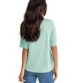 thumbnail image 2 of ellos Women's Plus Size Satin-Front Tee - 26/28, Aquatic Green Floral, 2 of 4