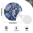 thumbnail image 2 of Ryvnso Seahorse and Jellyfish Round Plate Mats Dining Table Placemat Set of 4 for Holiday Decoration, 2 of 7