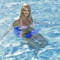 thumbnail image 3 of California Sun Deluxe Unsinkable Ultra Soft Foam Cushion Pool Whale Tail Chair (Ocean Blue), 3 of 4