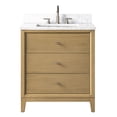 thumbnail image 2 of Vanity Art 30" Bathroom Vanity with Sink and Engineered Marble Top, Freestanding Storage Cabinet with 2 Drawers and 1 Flip Down Tray, 2 of 10