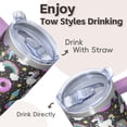 thumbnail image 4 of 20OZ Insulated Unicorn Coffee Mug with Handle and Straw Double Wall Stainless Steel Cup Travel Tumbler Perfect Presents for Women Mom Friends on Birthday Christmas Thanksgiving, 4 of 6
