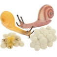 thumbnail image 1 of Miangastore Simulated Snail Playthings Assorted Color 1 Set Small Snail 2.2X0.4X1In, 1 of 8