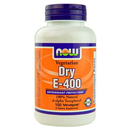 NOW Les aliments végétariens à sec E-400 Protection Antioxydant, 100 Ct