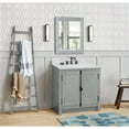 thumbnail image 2 of Bellaterra Home 31" Single vanity in Gray Ash finish top with White Carrara and oval sink, 2 of 9