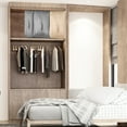 thumbnail image 5 of TeqHome Ultra Space Saving Self Compression Organizer Closet Organizers and Storage Moving Bags for Comforters Clothes Blankets (1 Pack, Apricot-L), 5 of 12