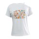 thumbnail image 2 of Camiseta de manga corta para mujer, Tops con estampado de letras coloridas, Camiseta básica holgada con cuello redondo, ropa para mujer para compras d M, 2 of 8