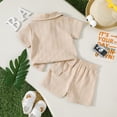 thumbnail image 3 of HWJAD Toddler Baby Boy 2 Piece Summer Outfit Short Sleeve Polo Shirt and Shorts Set Infant Casual Clothes 6M-3Y, 3 of 10