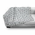 thumbnail image 3 of Anchor Soft Flannel Fleece Blanket, Hand Drawn Style Anchors Sailing Cruise Trip Theme Summer Vacation Sketch Art, Cozy Plush for Indoor and Outdoor Use, 50" x 70", Dark Blue White, by Ambesonne, 3 of 6
