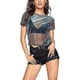thumbnail image 1 of Blusas de malla para mujer, blusa transparente, blusa negra sexy para discoteca, camisas para fiestas de Halloween, 1 of 3